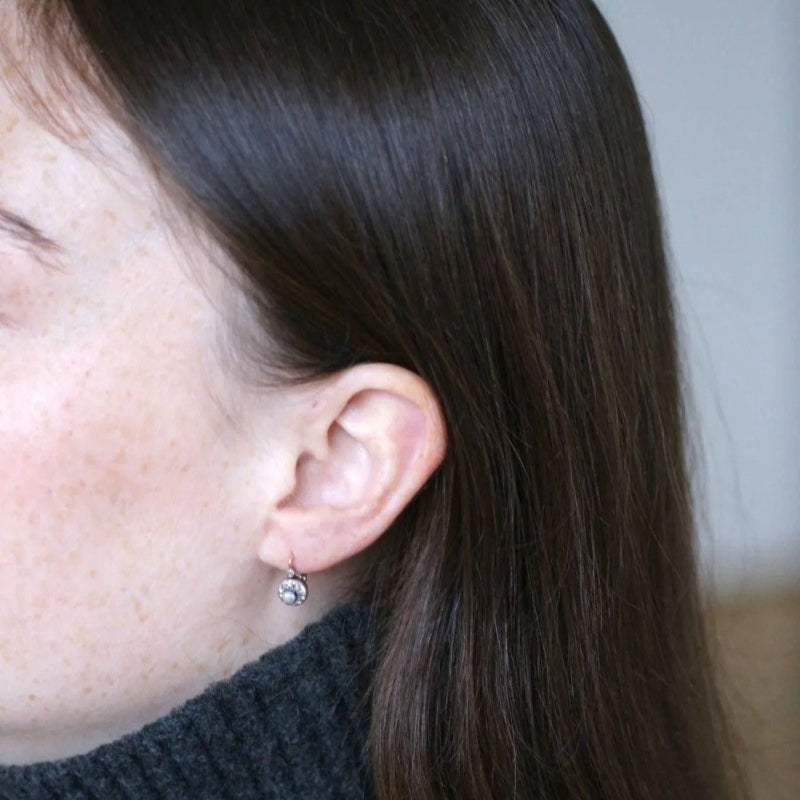 Dormeuses Anciennes Perles Fines Diamants - Castafiore