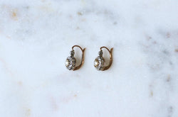 Dormeuses Anciennes Perles Fines et Diamants - Castafiore