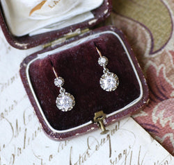 Dormeuses Art Déco Or et Diamants 0.90 Ct - Castafiore