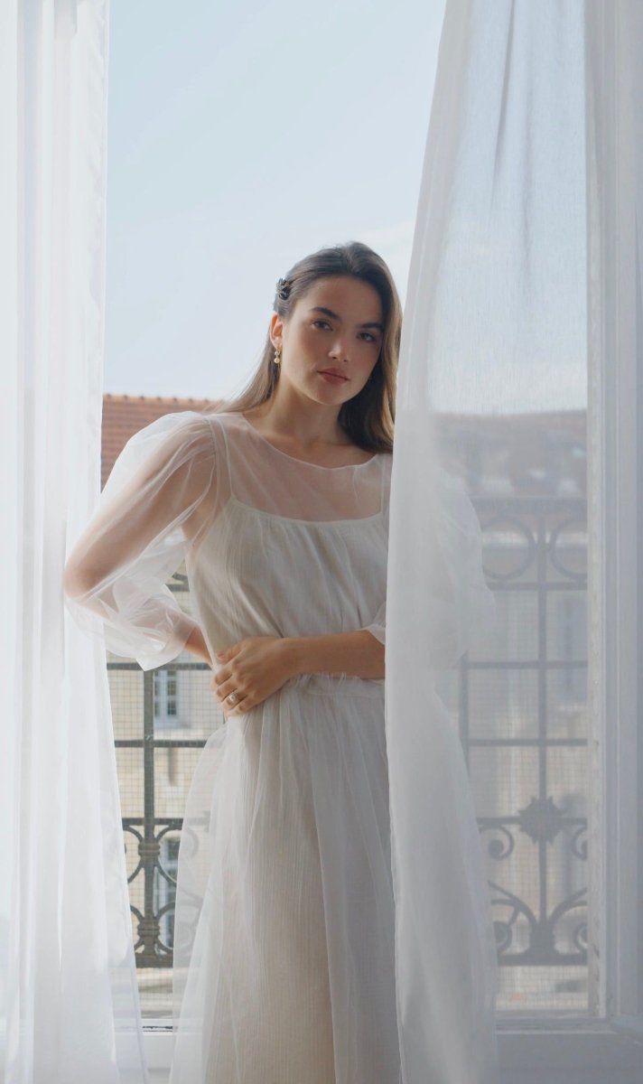 Dormeuses Art Deco or, perles, et diamants - Castafiore