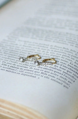 Dormeuses diamant pendantes - Castafiore