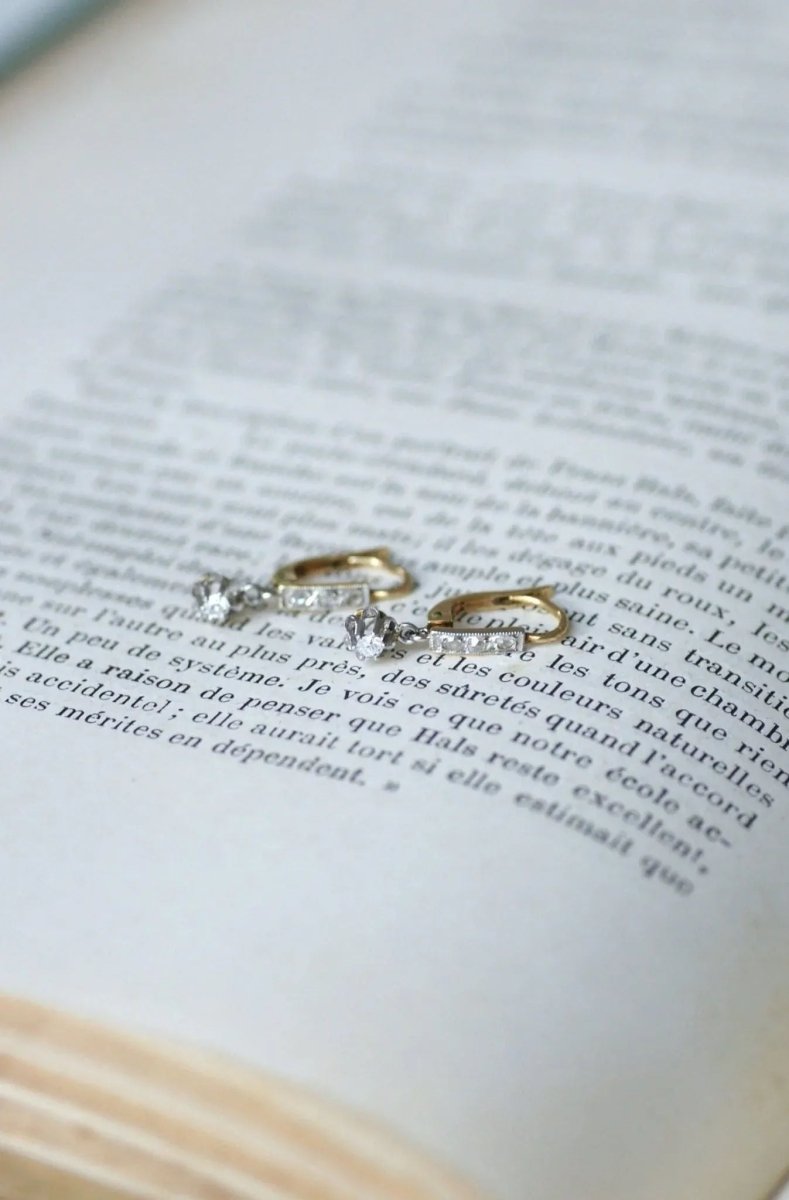 Dormeuses diamant pendantes - Castafiore