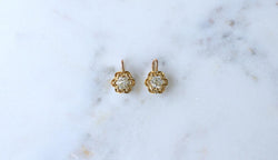 Dormeuses Diamants Taille Ancienne Coussin 1.40 Cts - Castafiore