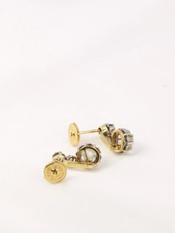 Dormeuses en or et diamants taille ancienne 1.5 ct - Castafiore