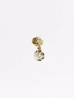 Dormeuses or diamants coussin taille ancienne 1,5 ct - Castafiore