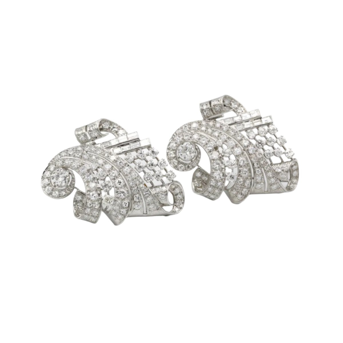 Double Clip - Or, platine & diamants - Castafiore