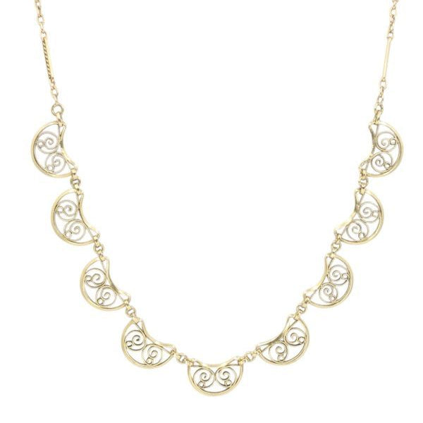 Draperie filigrane en or jaune - Castafiore