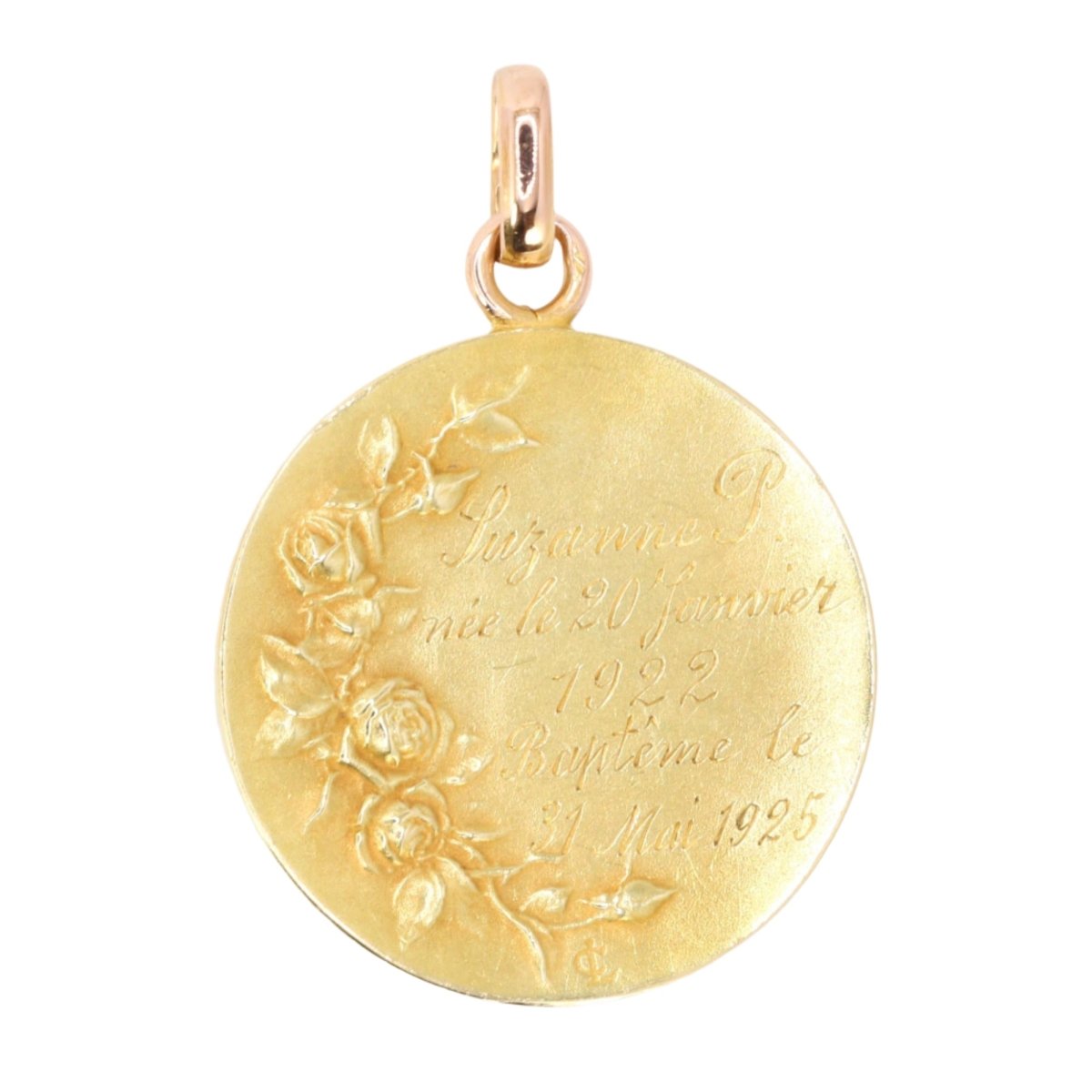 DROPSY Médaille Art Nouveau Sancta Maria or jaune - Castafiore