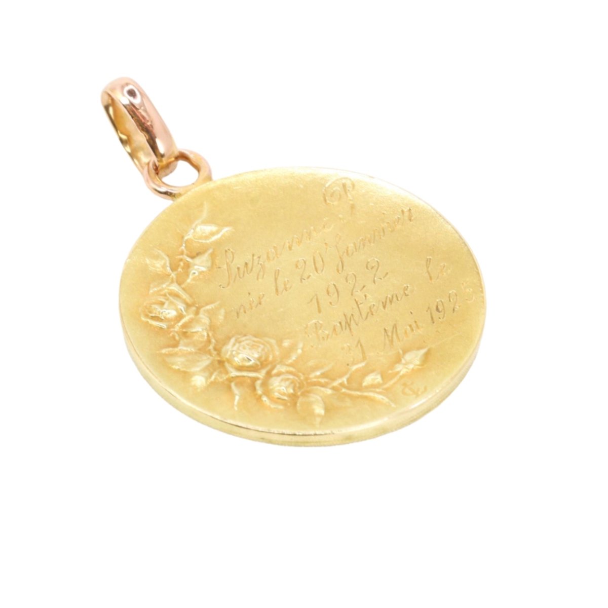 DROPSY Médaille Art Nouveau Sancta Maria or jaune - Castafiore