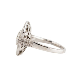 Bague Entourage en or blanc et diamants