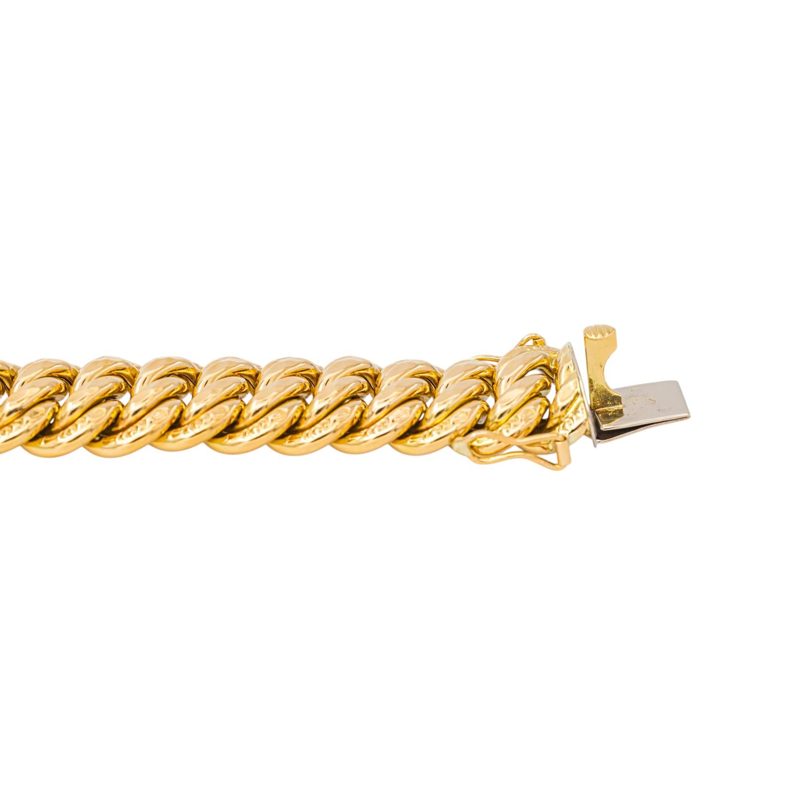 Bracelet Maille américaine Or jaune