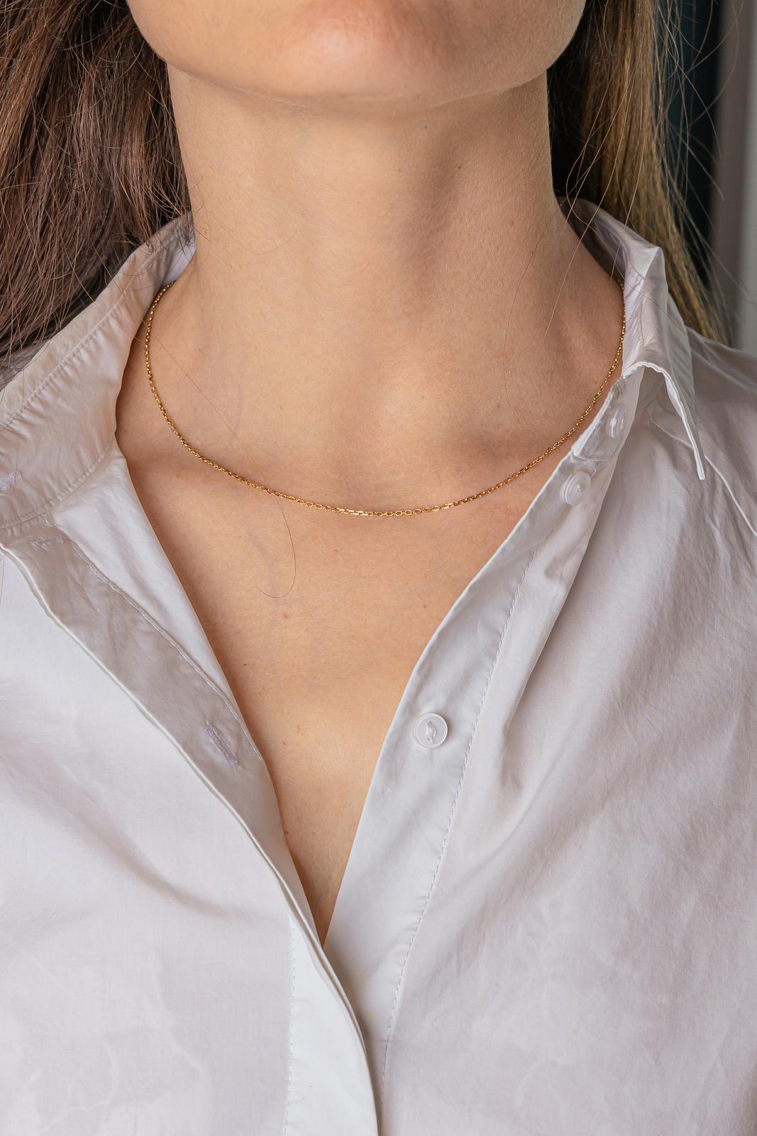 Collier Maille forçat Or jaune