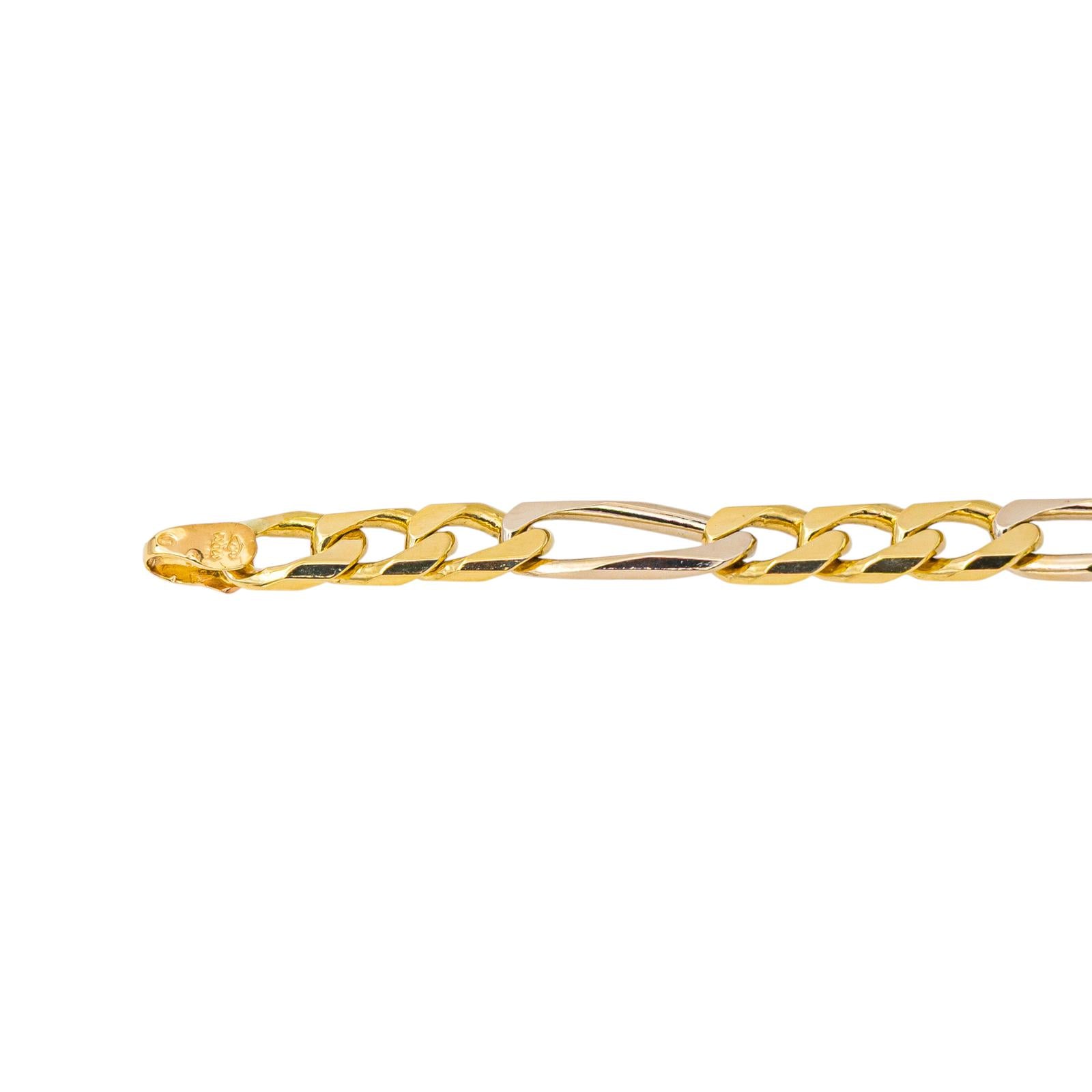 Collier maille Figaro Or jaune