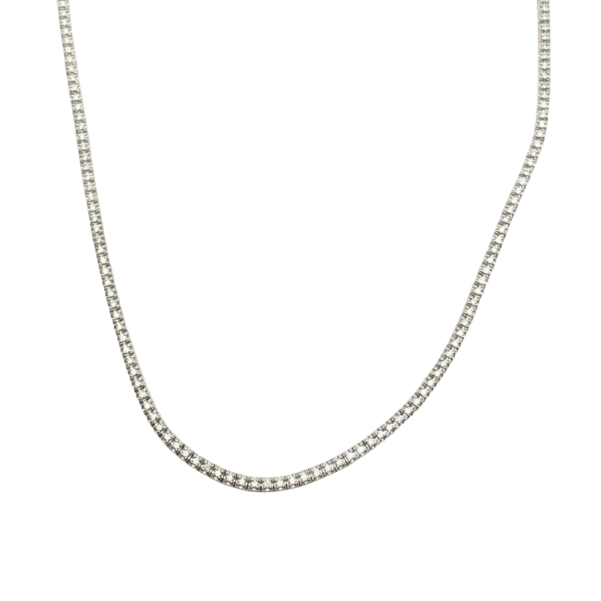 Collier Rivière en or blanc et diamants