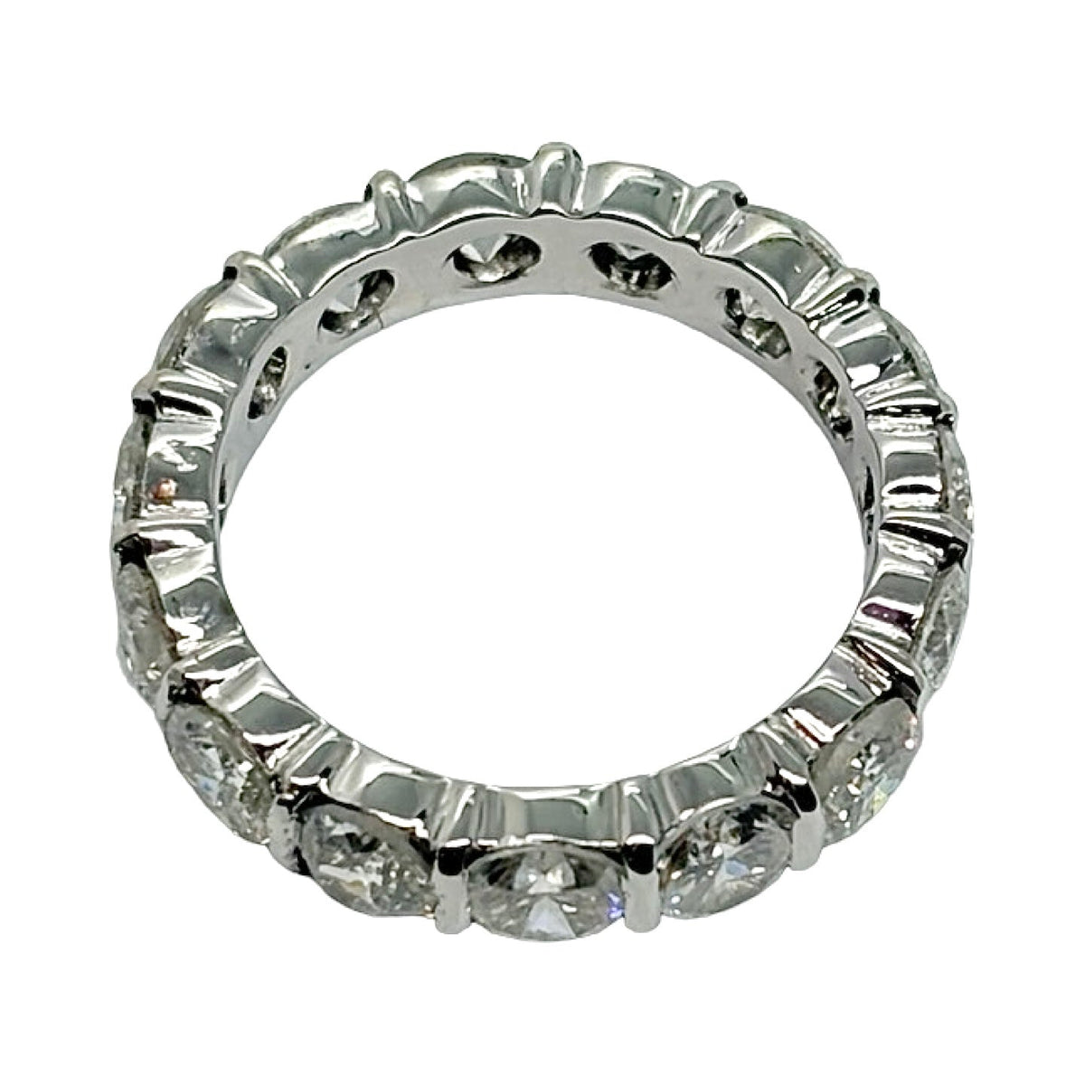 Bague Alliance en or blanc et diamants