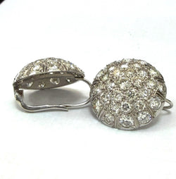 Boucles d'oreilles Dormeuses en or blanc et diamants