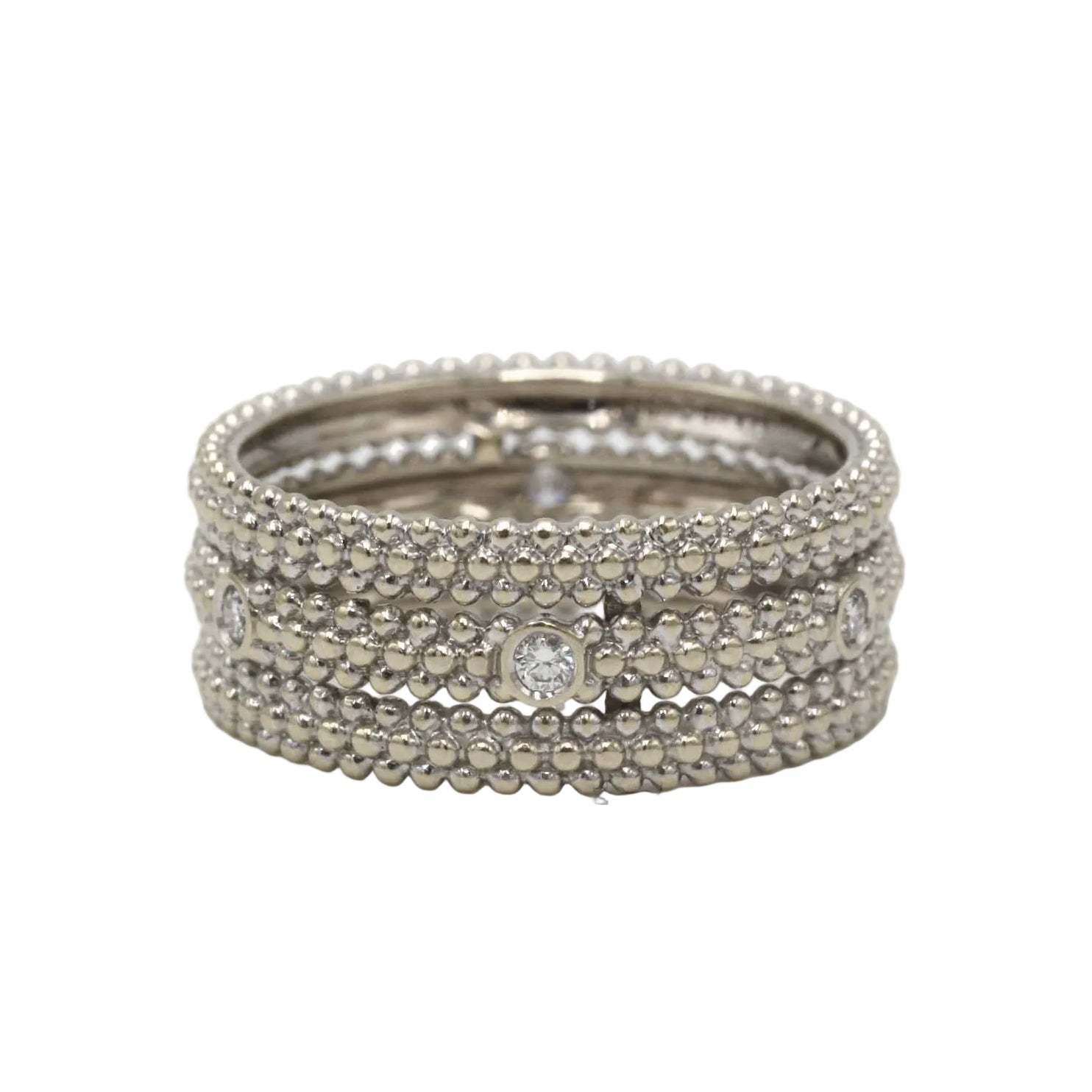Bague Bandeau MAUBOUSSIN "Le Premier Jour 1" en or blanc et diamants