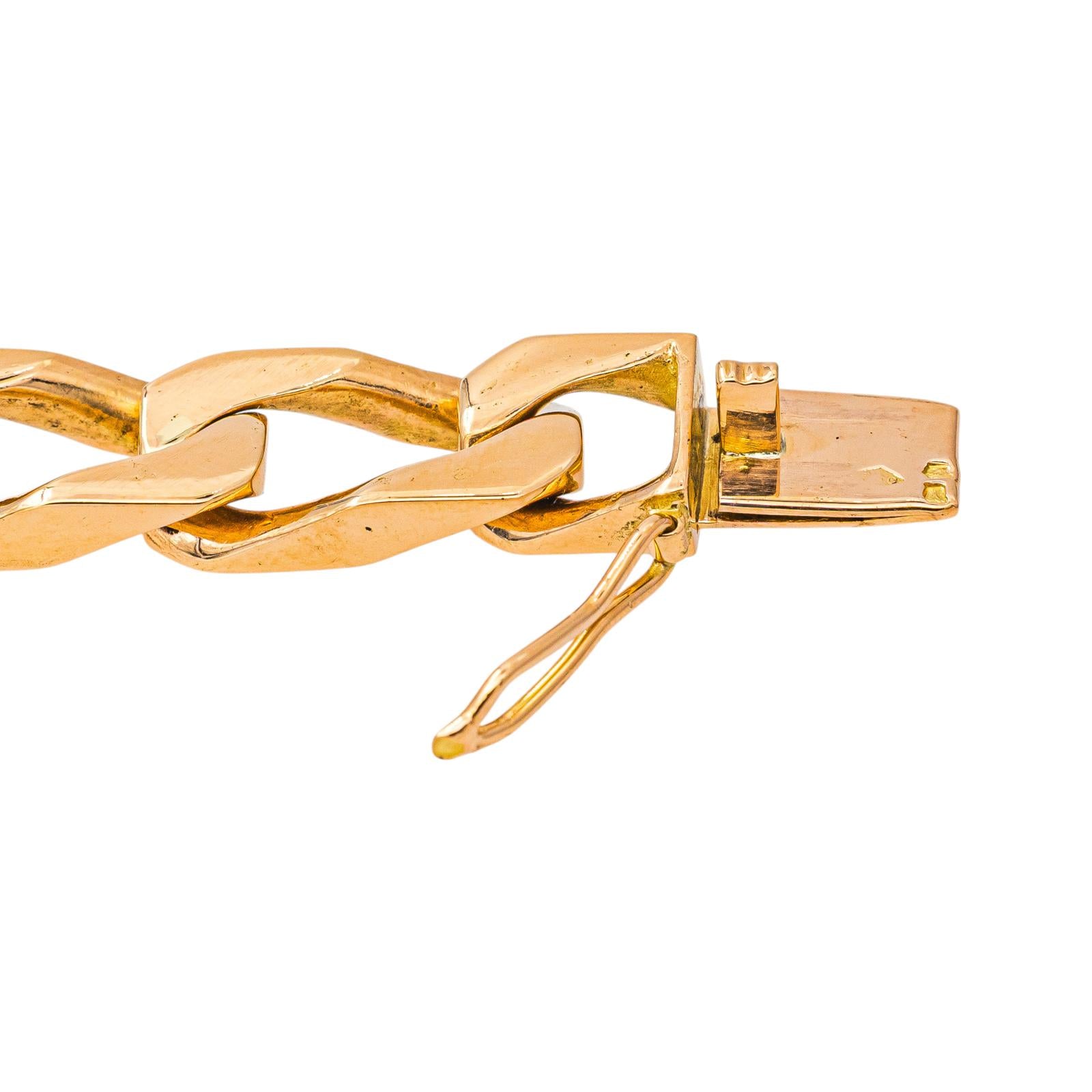 Bracelet  Maille gourmette Or jaune