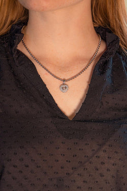 Chopard Collier Happy Diamonds Or blanc Diamant