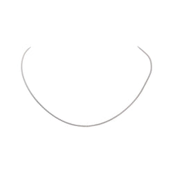 Collier  Chaîne à maillon  Or blanc