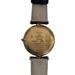 Montre CARTIER "Must de Cartier" en vermeil et cuir