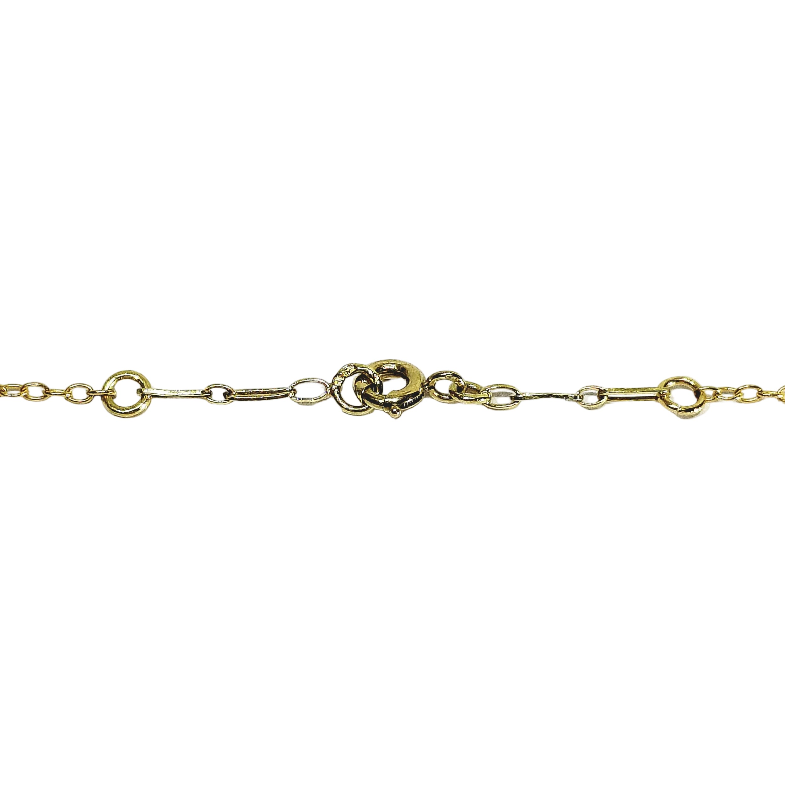 Collier Draperie en or champagne et perles