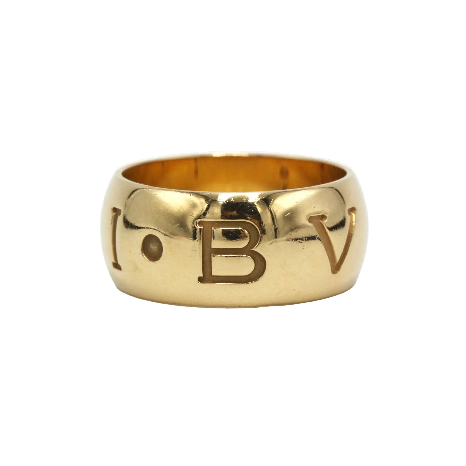 Bague Bandeau BULGARI "Monologo" en or jaune