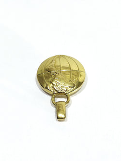 Pendentif Globe Terrestre en or jaune