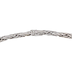 Collier Maille tressée Or blanc