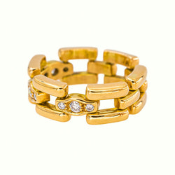 Bague Souple Or jaune Diamant