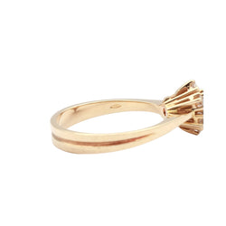 Bague Marguerite en or jaune et diamants