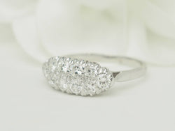 Bague Alliance en or blanc et diamants