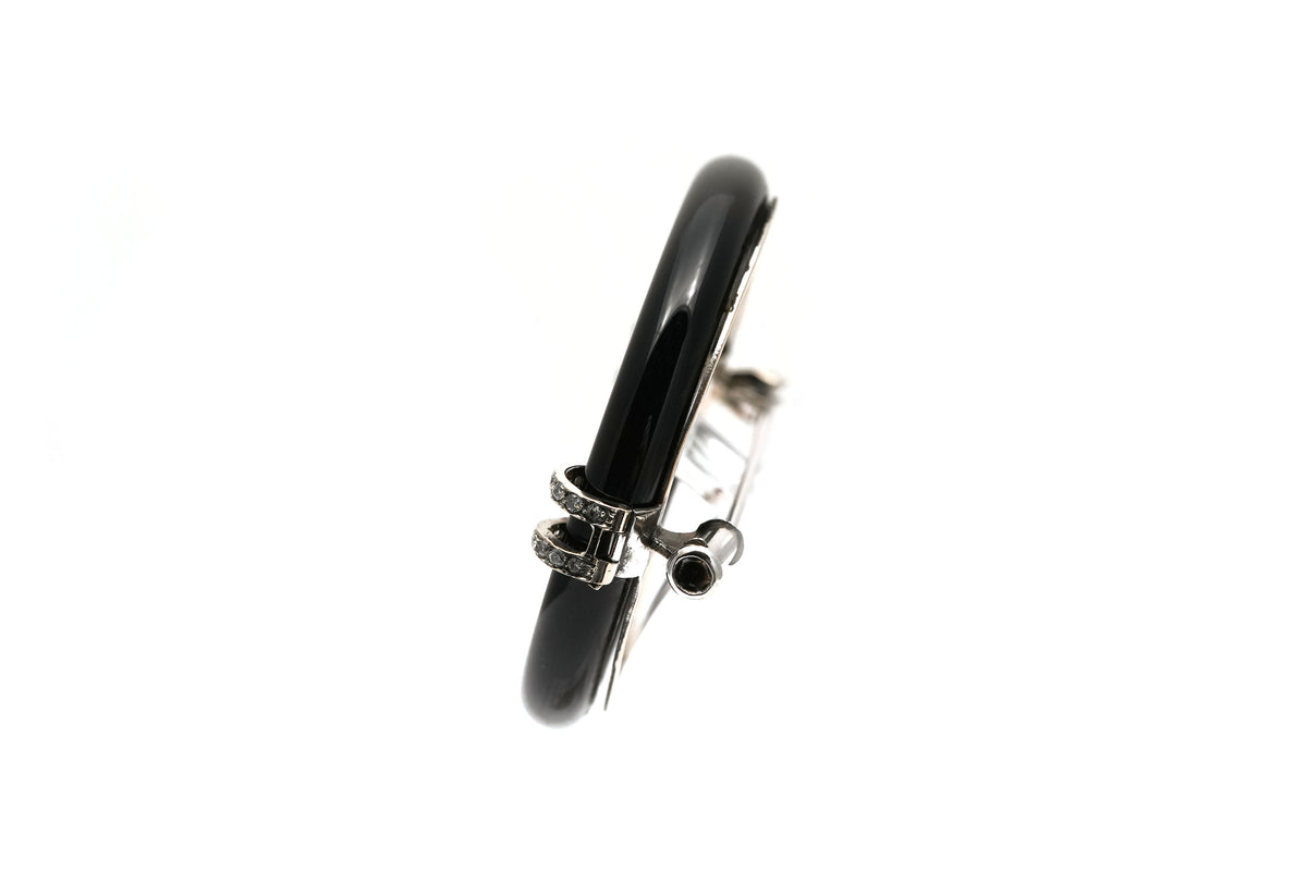 Broche Épingle en or blanc et diamants