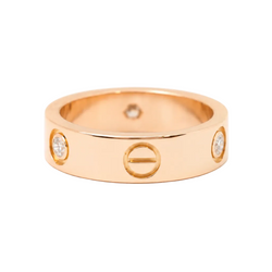 Bague Alliance CARTIER "Love" en or rose et diamants