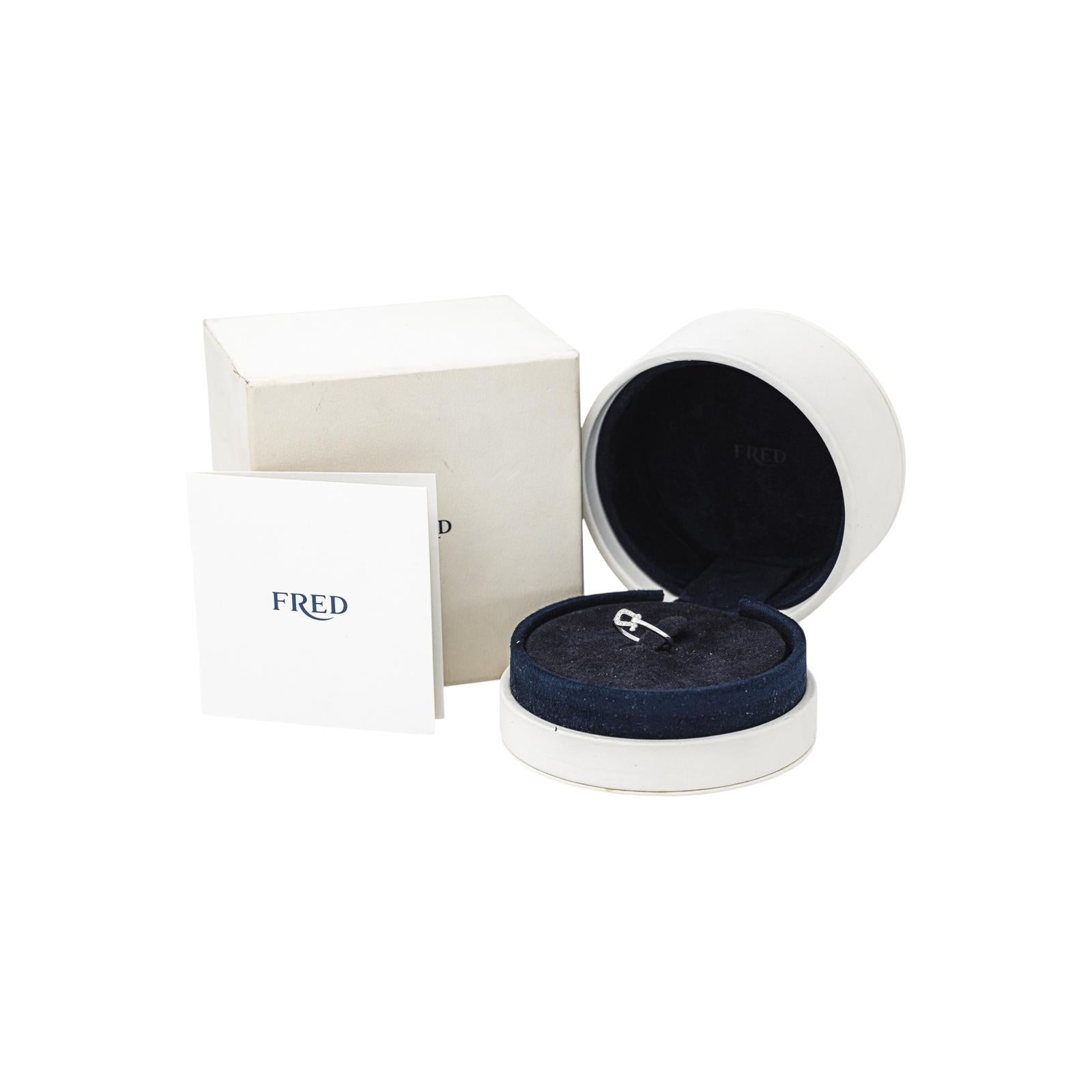 Fred Bague Force 10 Or blanc Diamant