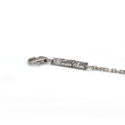 Bracelet VICTORIA CASAL Étiquette en or blanc, nacre et diamants