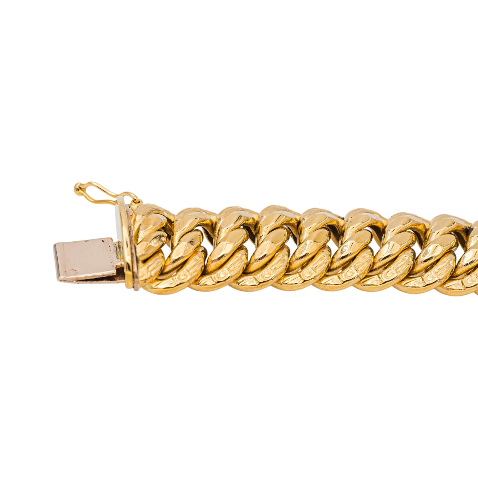 Bracelet Maille américaine Or jaune