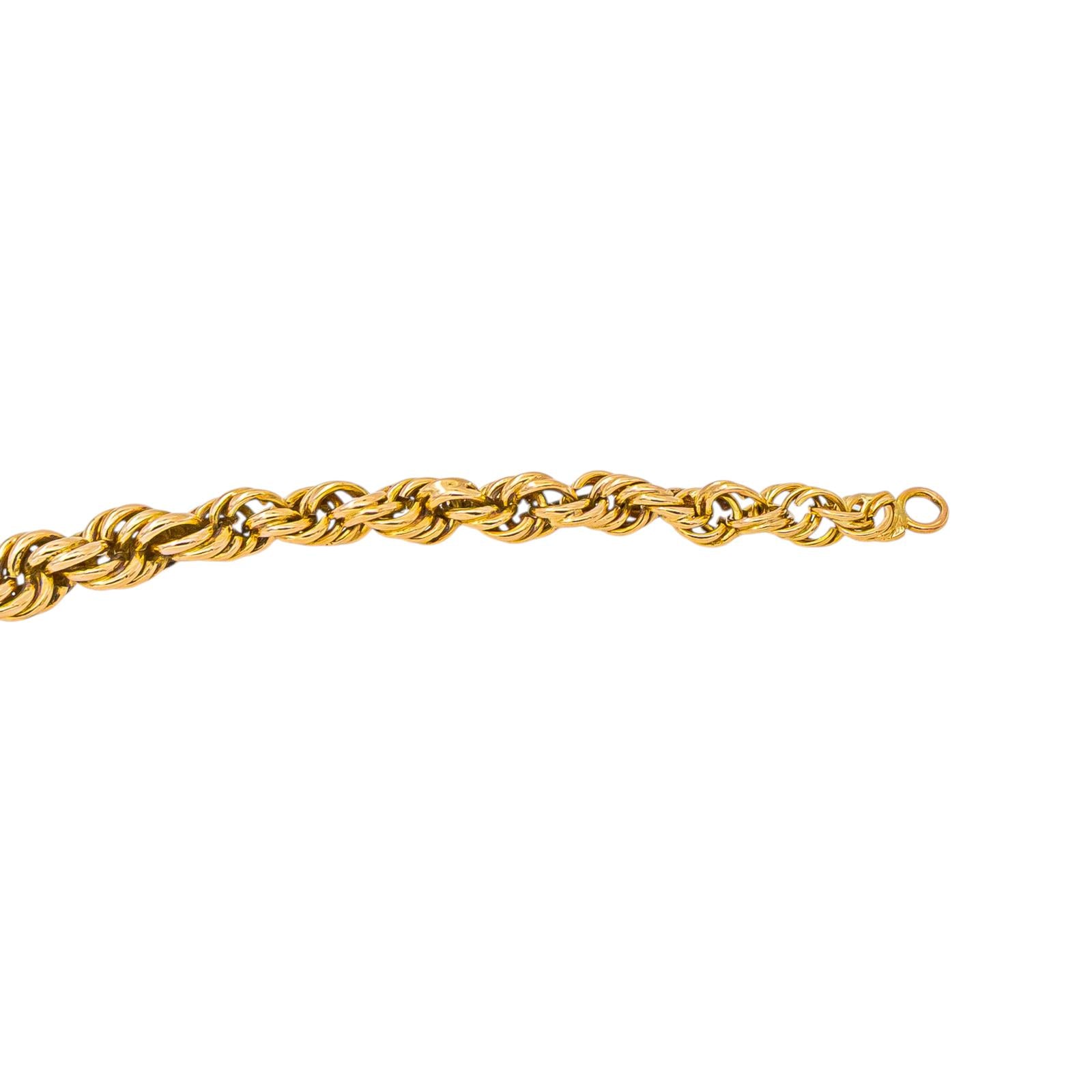 Collier Maille corde Or rose