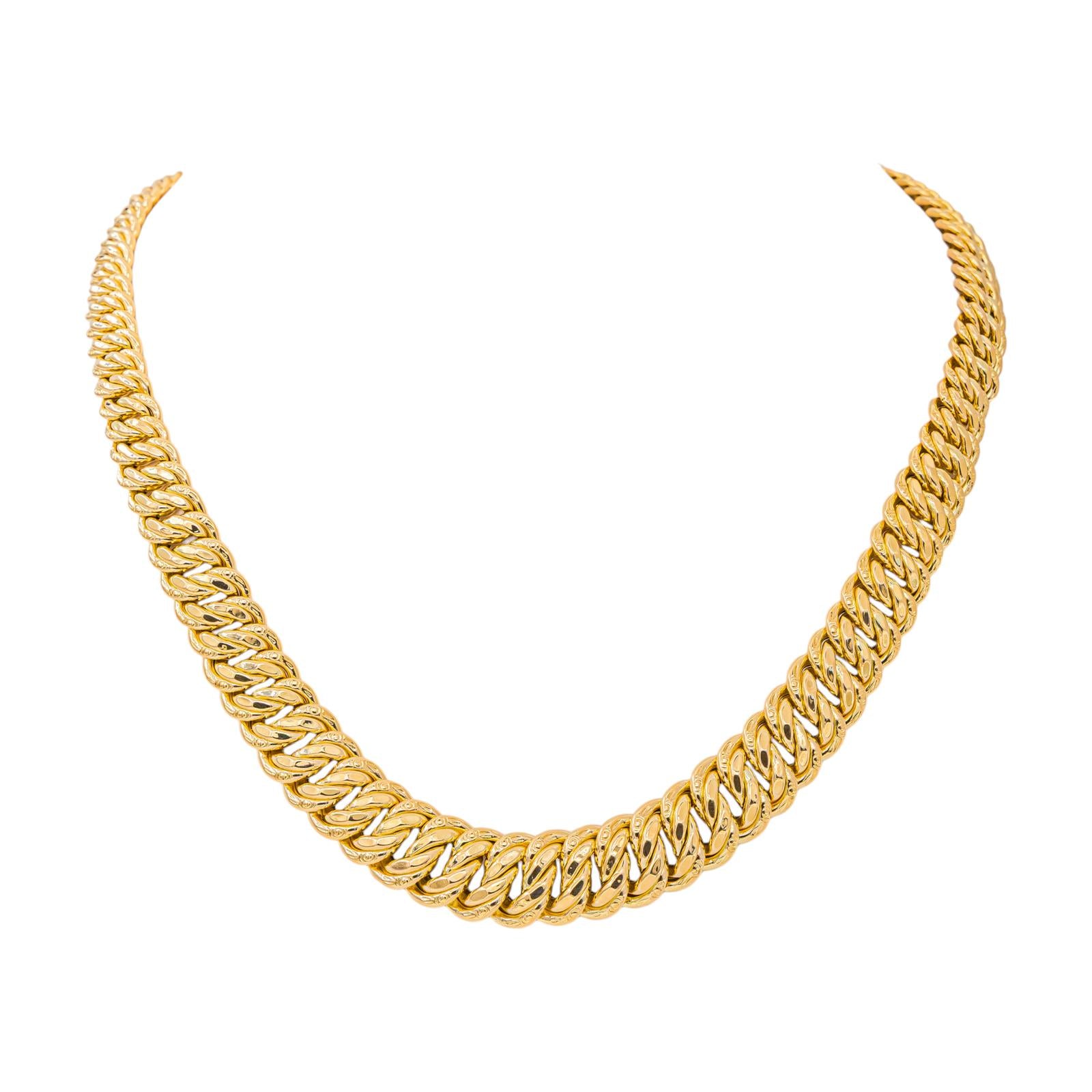 Collier Maille américaine Or jaune