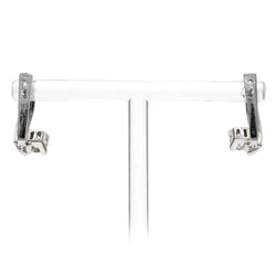 Boucles d'oreilles Dormeuses en or blanc et diamants