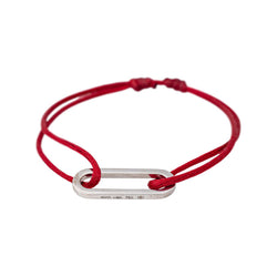 Dinh Van Bracelet Cordon Maillon Or blanc