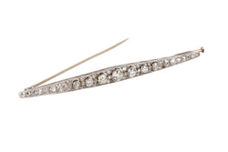 Broche Épingle en platine et diamants
