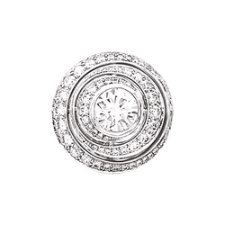 Bague Boucheron, "Idylle", or blanc et diamants.
