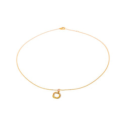 Cartier Collier Trinity Or jaune Saphir rose