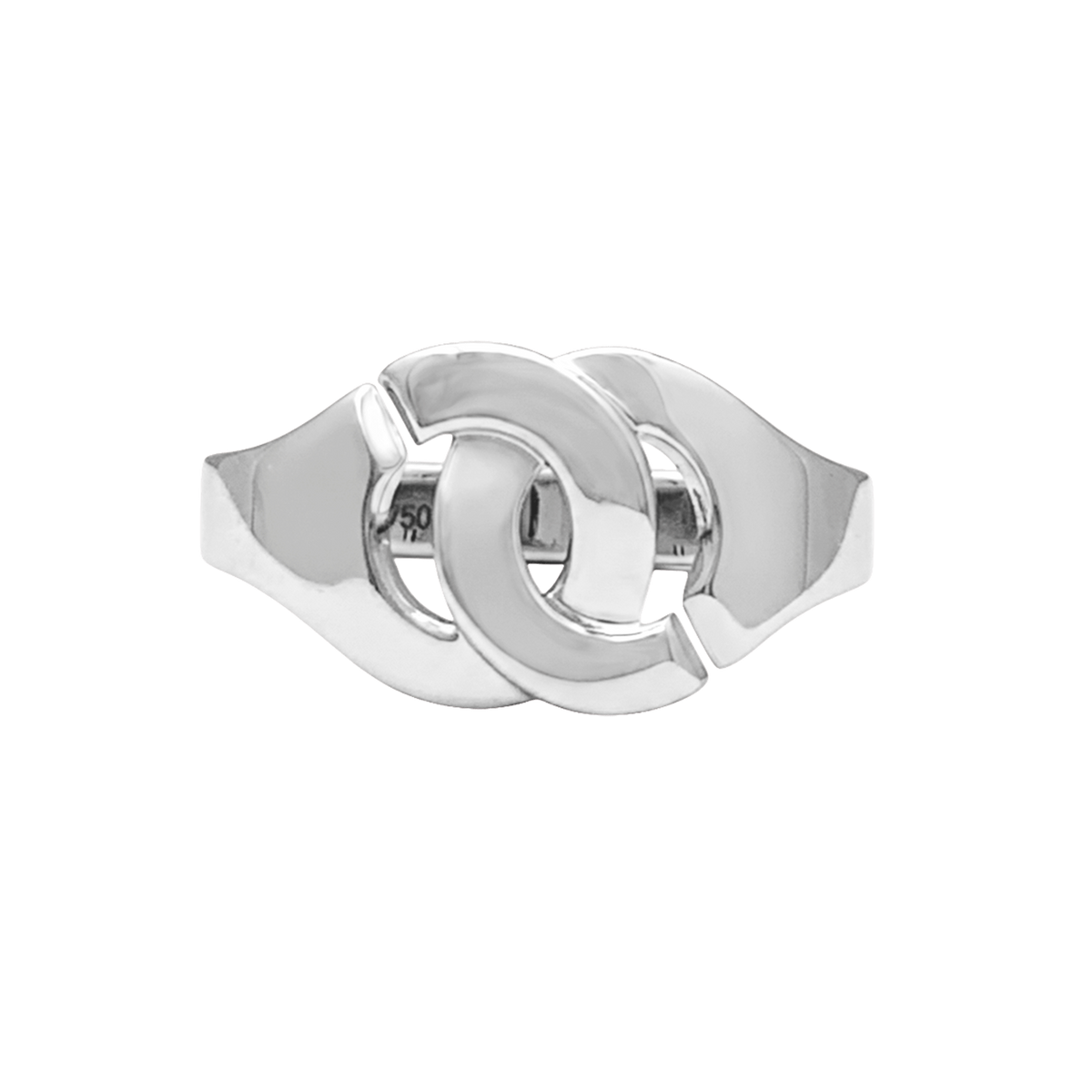 Bague DINH VAN "Menottes R10" en or blanc