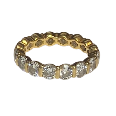 Bague Alliance en or jaune et diamants