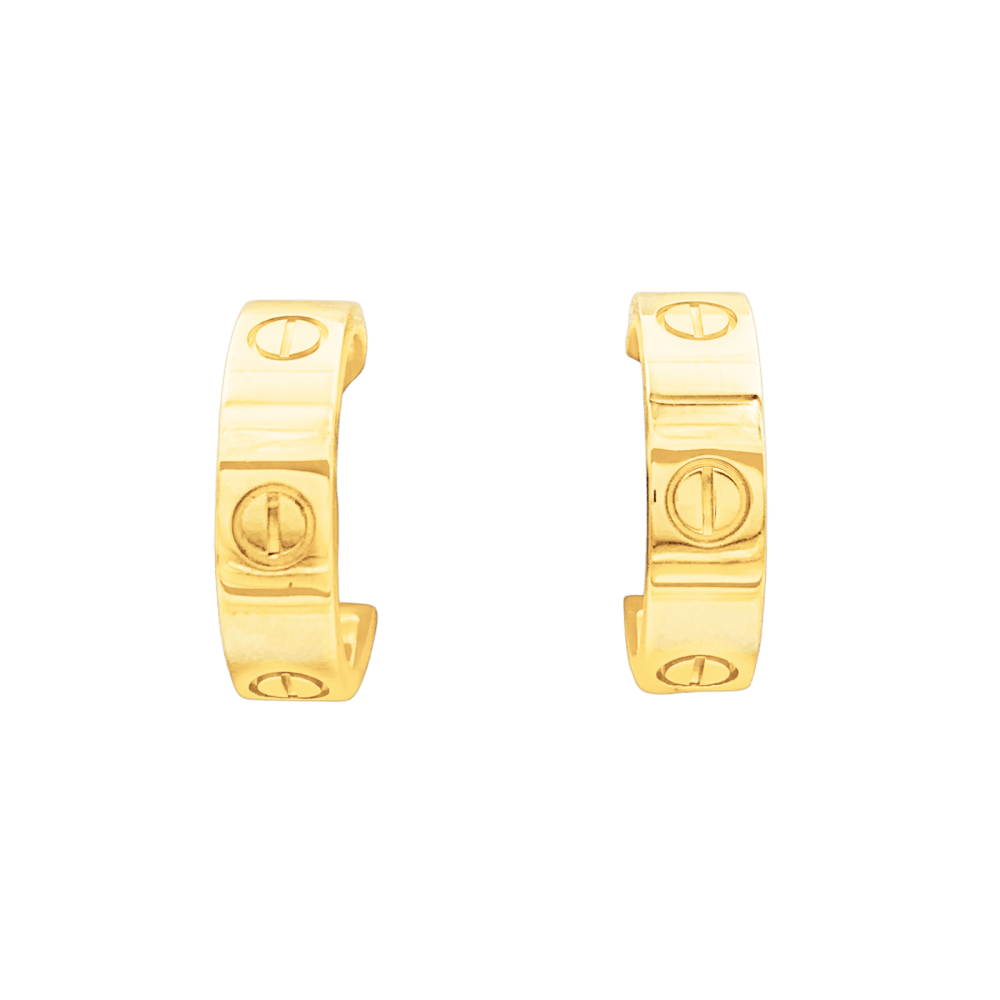 Boucles d'oreilles Cartier, "Love", modèle classique or jaune.