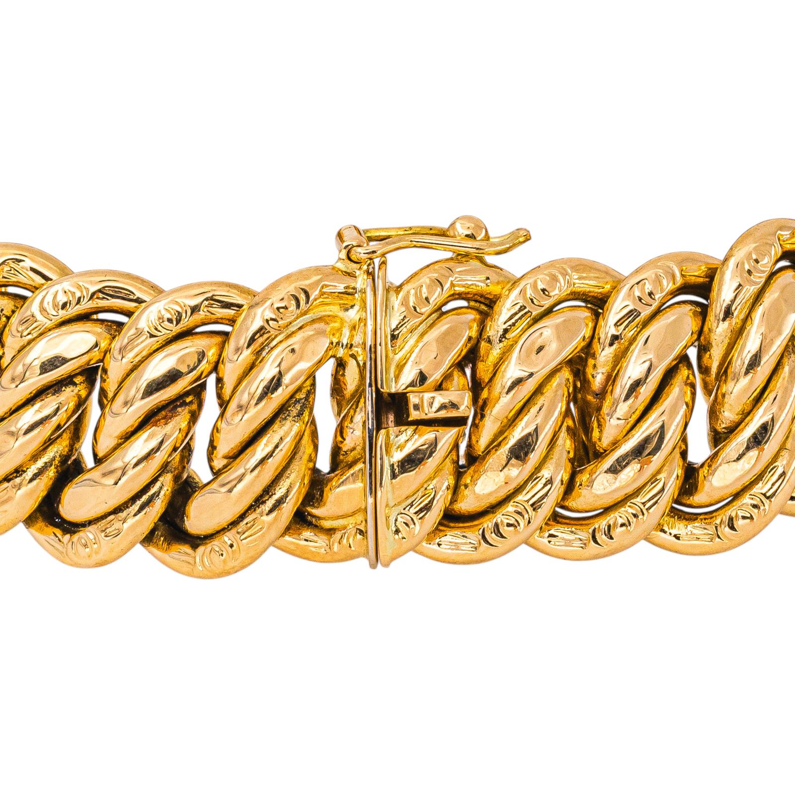 Bracelet Maille en or jaune