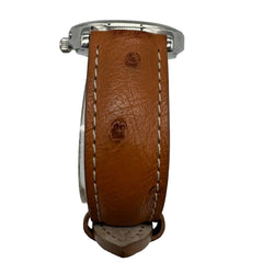 Montre JAEGER-LECOULTRE "Master Control" en acier et cuir