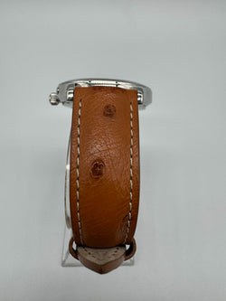 Montre JAEGER-LECOULTRE "Master Control" en acier et cuir